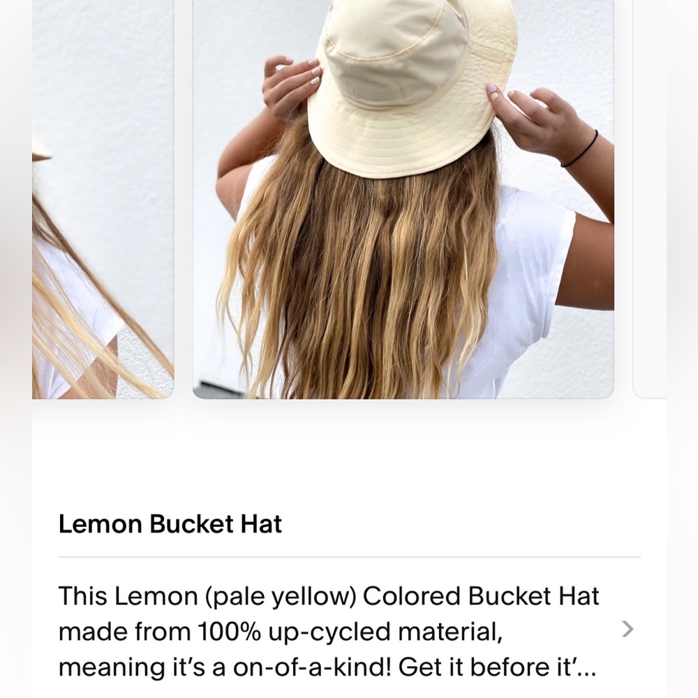 Lemon Yellow Bucket Hat